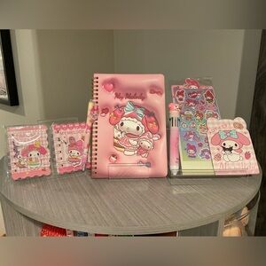 My Melody Pink Stationery 7 Piece Set